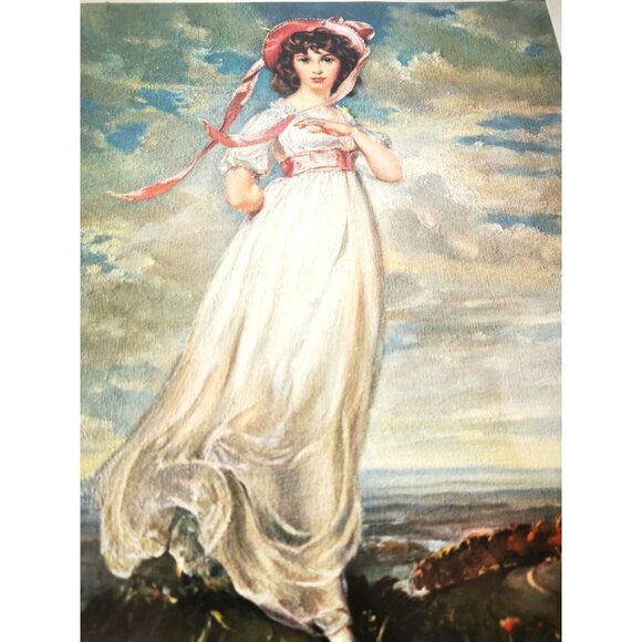 Matted Wall Art Pinkie Sir Thomas Lawrence Sarah Barrett Moulton Framed Vintage - Picture 4 of 13